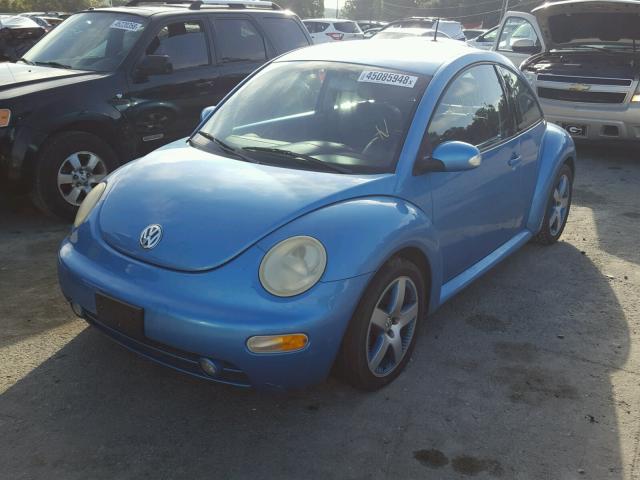 3VWGK31C54M419643 - 2004 VOLKSWAGEN NEW BEETLE BLUE photo 2