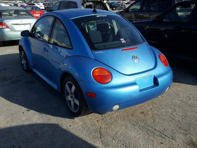 3VWGK31C54M419643 - 2004 VOLKSWAGEN NEW BEETLE BLUE photo 3