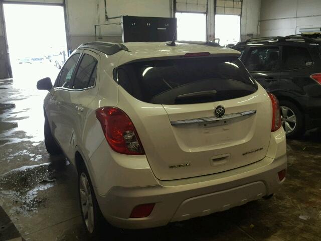 KL4CJCSB0EB626874 - 2014 BUICK ENCORE WHITE photo 3