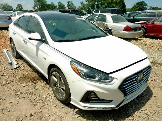 KMHE34L33JA087409 - 2018 HYUNDAI SONATA HYB WHITE photo 1