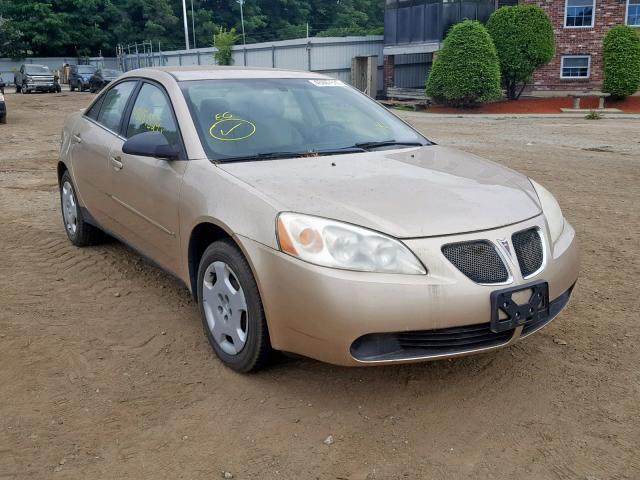 1G2ZF55B064140178 - 2006 PONTIAC G6 SE GOLD photo 1