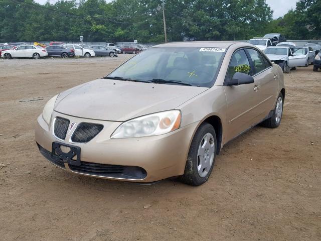 1G2ZF55B064140178 - 2006 PONTIAC G6 SE GOLD photo 2