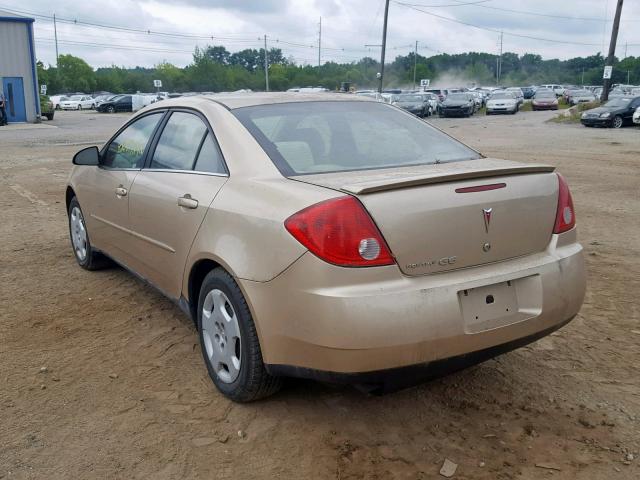 1G2ZF55B064140178 - 2006 PONTIAC G6 SE GOLD photo 3