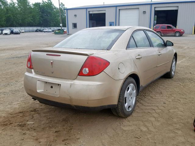 1G2ZF55B064140178 - 2006 PONTIAC G6 SE GOLD photo 4