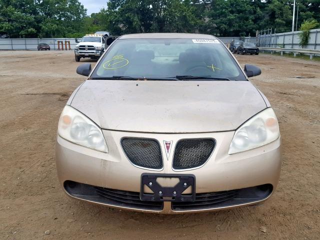 1G2ZF55B064140178 - 2006 PONTIAC G6 SE GOLD photo 9