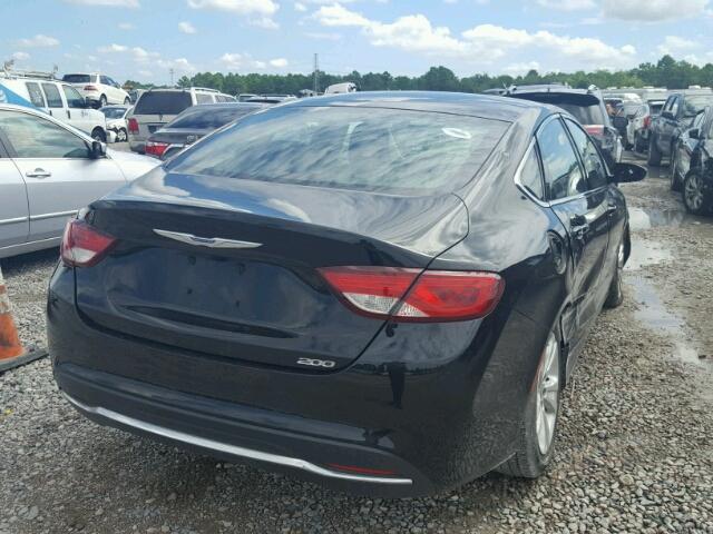 1C3CCCAB8GN112116 - 2016 CHRYSLER 200 LIMITE BLACK photo 4