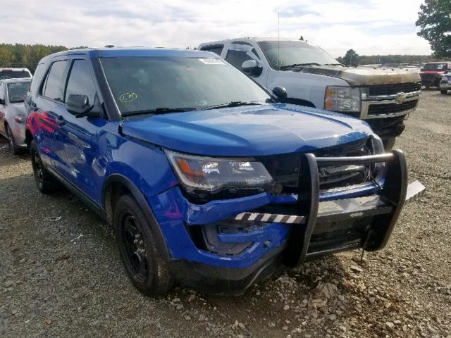 1FM5K8AR8HGA44421 - 2017 FORD EXPLORER P BLUE photo 1