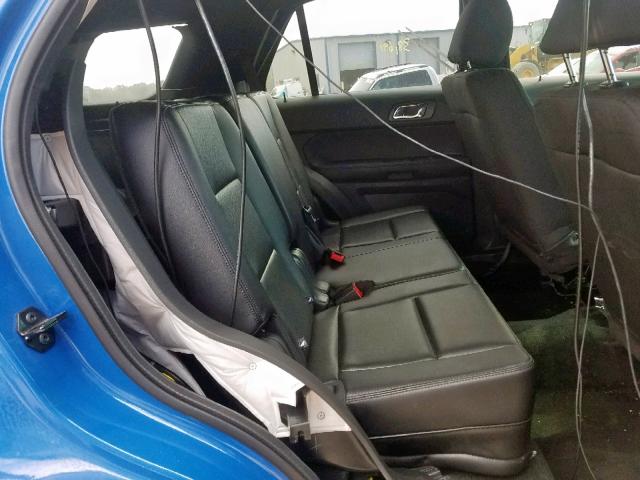 1FM5K8AR8HGA44421 - 2017 FORD EXPLORER P BLUE photo 6