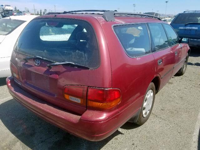 4T1SK11W1NU149315 - 1992 TOYOTA CAMRY DLX 勃艮第红 照片 4