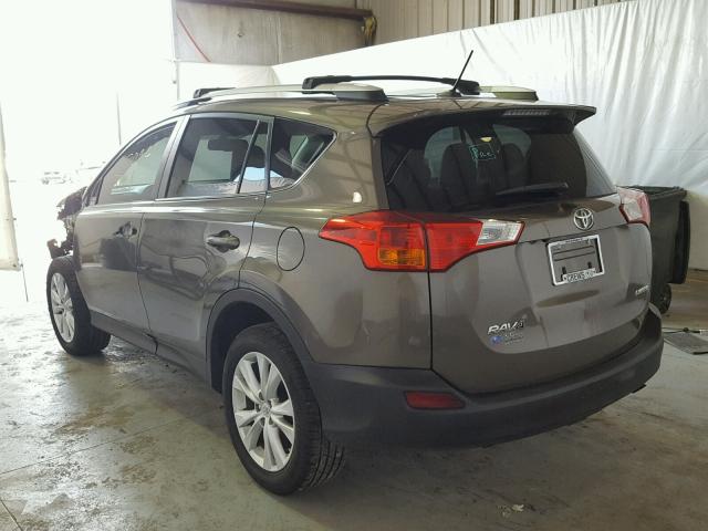 2T3YFREV7DW047313 - 2013 TOYOTA RAV4 LIMIT GRAY photo 3