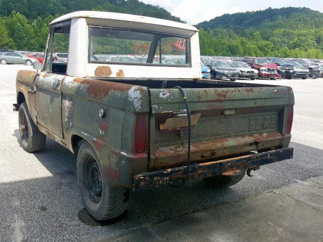 U14FL873857 - 1966 FORD BRONCO GREEN photo 3