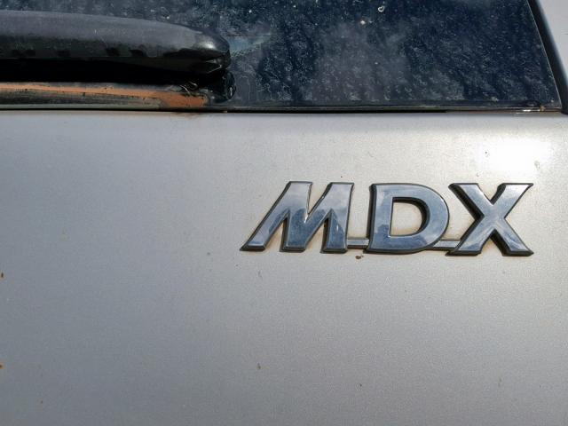 2HNYD18611H506546 - 2001 ACURA MDX TOURIN SILVER photo 9