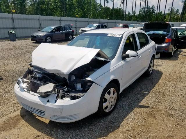 1G1AT58H897199945 - 2009 CHEVROLET COBALT LT WHITE photo 2