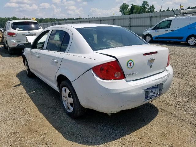 1G1AT58H897199945 - 2009 CHEVROLET COBALT LT WHITE photo 3