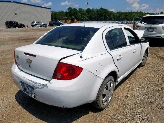 1G1AT58H897199945 - 2009 CHEVROLET COBALT LT WHITE photo 4