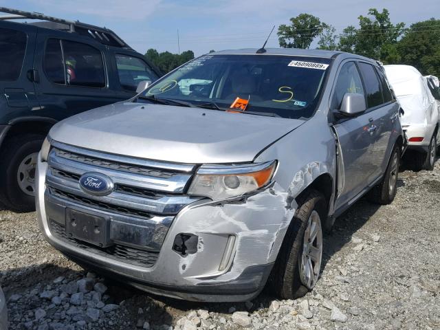 2FMDK4JC5BBA39479 - 2011 FORD EDGE SEL SILVER photo 2