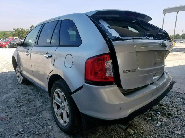 2FMDK4JC5BBA39479 - 2011 FORD EDGE SEL SILVER photo 3