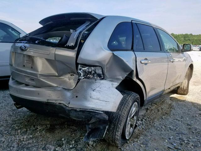 2FMDK4JC5BBA39479 - 2011 FORD EDGE SEL SILVER photo 4