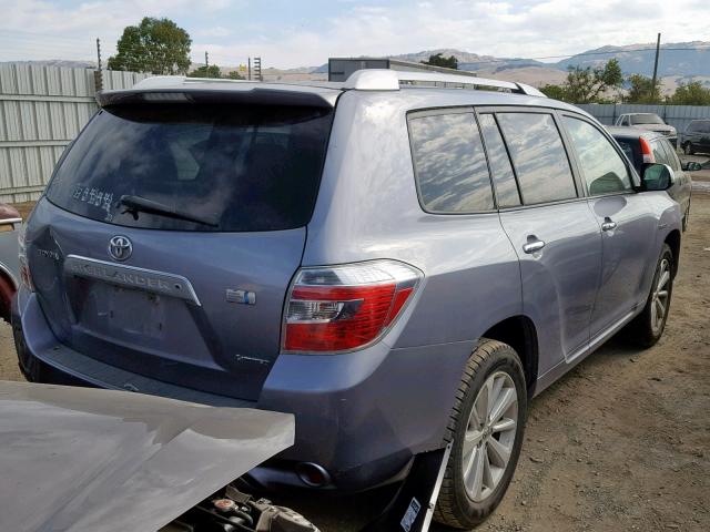 JTEEW44A582005219 - 2008 TOYOTA HIGHLANDER SILVER photo 4