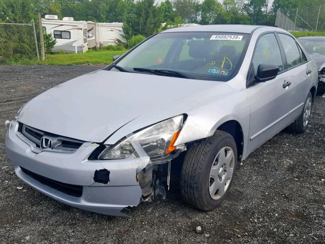 1HGCM56145A174526 - 2005 HONDA ACCORD DX SILVER photo 2