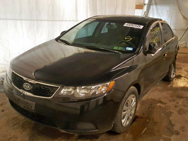 KNAFU4A26C5552872 - 2012 KIA FORTE EX BLACK photo 2