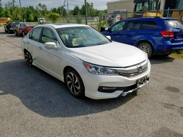 1HGCR2F89GA055760 - 2016 HONDA ACCORD EXL WHITE photo 1