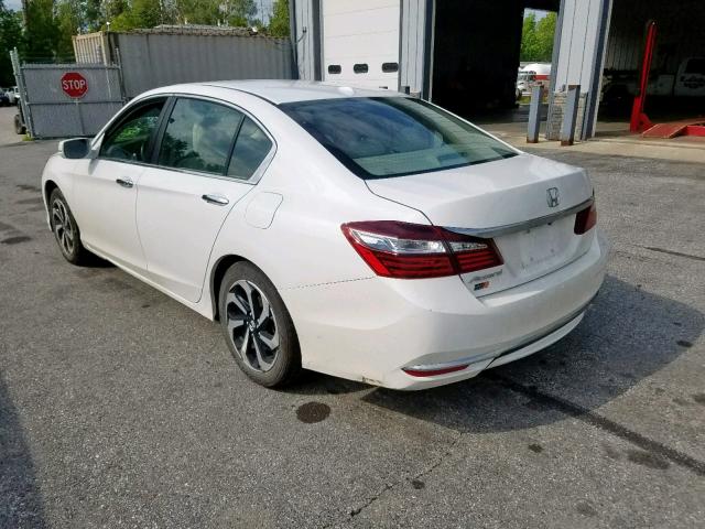 1HGCR2F89GA055760 - 2016 HONDA ACCORD EXL WHITE photo 3