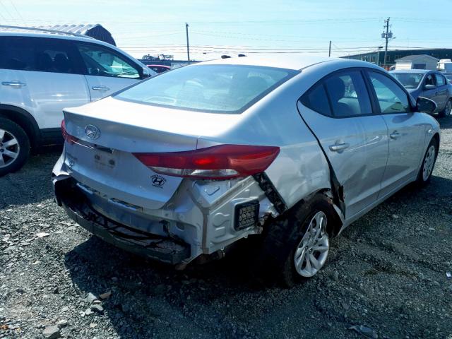 5NPD74LF8HH144981 - 2017 HYUNDAI ELANTRA SE SILVER photo 4