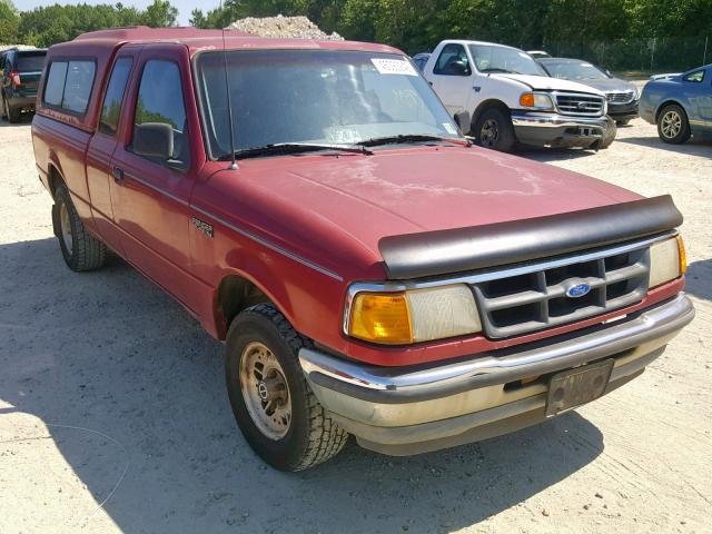 1FTCR14U3PPB49669 - 1993 FORD RANGER SUP RED photo 1