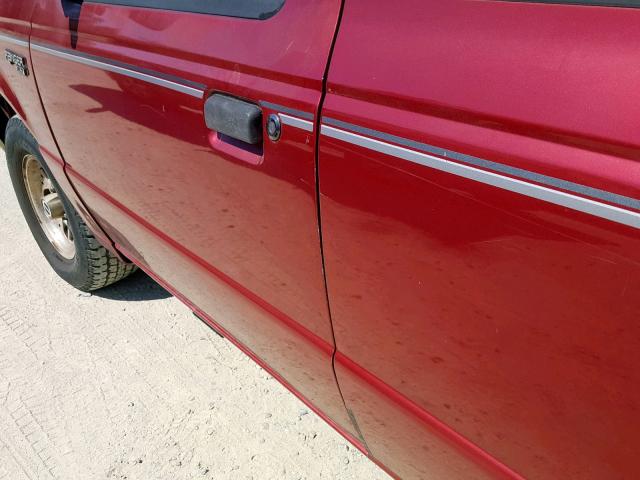 1FTCR14U3PPB49669 - 1993 FORD RANGER SUP RED photo 9