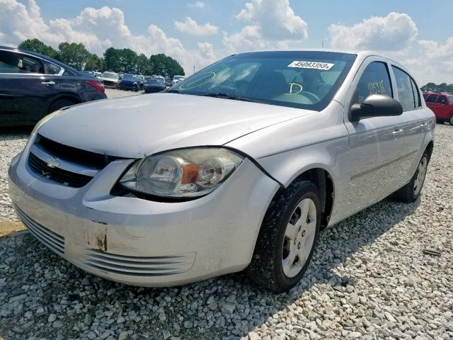 1G1AK52F657549920 - 2005 CHEVROLET COBALT SILVER photo 2