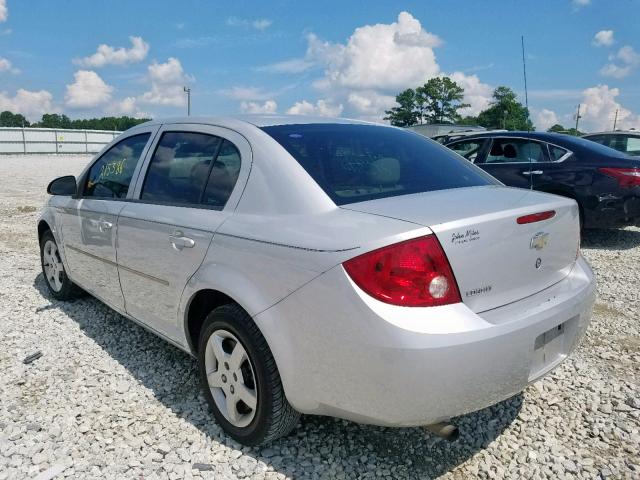 1G1AK52F657549920 - 2005 CHEVROLET COBALT SILVER photo 3