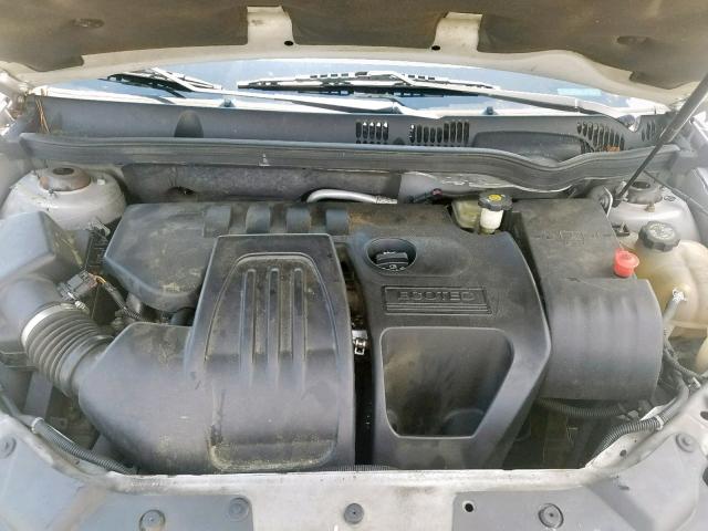 1G1AK52F657549920 - 2005 CHEVROLET COBALT SILVER photo 7