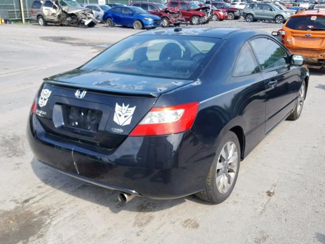 2HGFG12919H535386 - 2009 HONDA CIVIC EXL 黑色 照片 4