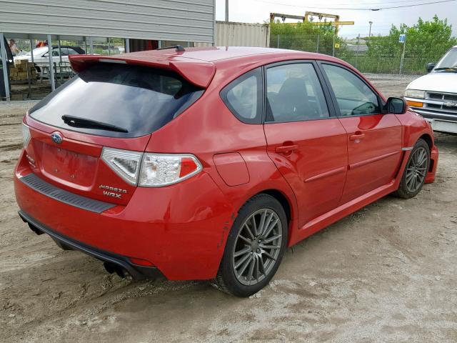 JF1GR7E68BG828128 - 2011 SUBARU IMPREZA WR RED photo 4