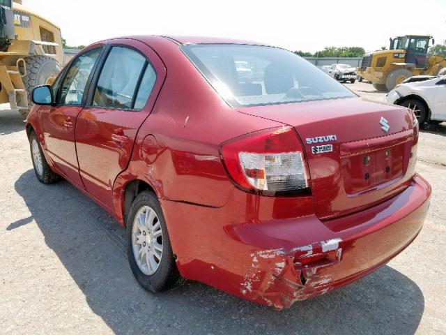 JS2YC5A39C6305813 - 2012 SUZUKI SX4 LE RED photo 3