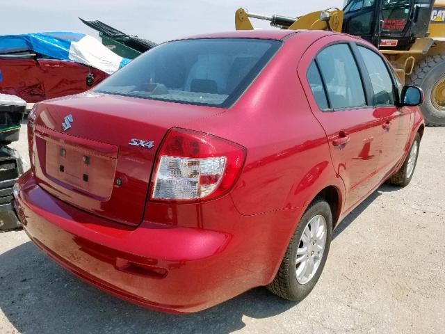 JS2YC5A39C6305813 - 2012 SUZUKI SX4 LE RED photo 4