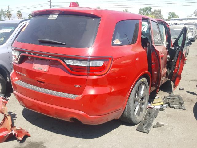 1C4RDHDG7HC766304 - 2017 DODGE DURANGO GT RED photo 4