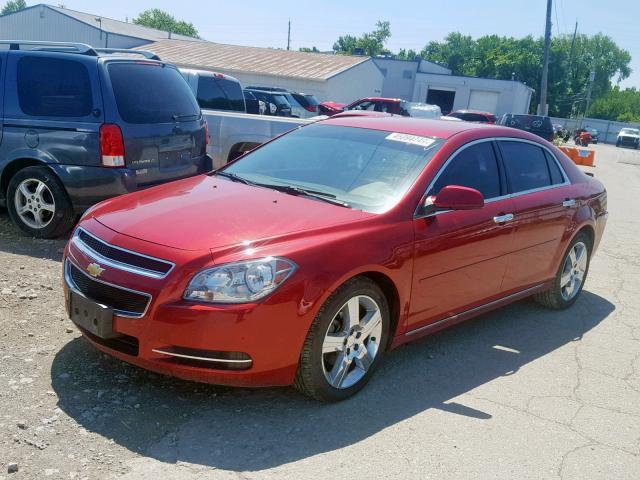 1G1ZC5E08CF339989 - 2012 CHEVROLET MALIBU 1LT BURGUNDY photo 2