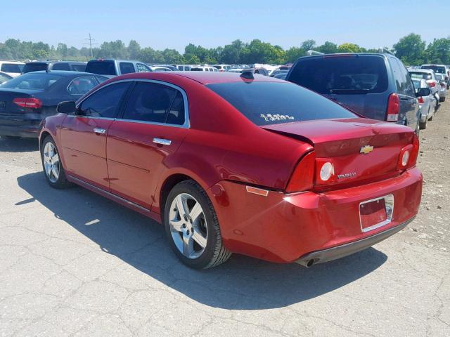 1G1ZC5E08CF339989 - 2012 CHEVROLET MALIBU 1LT BURGUNDY photo 3