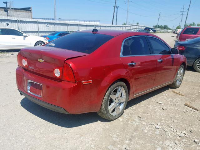 1G1ZC5E08CF339989 - 2012 CHEVROLET MALIBU 1LT BURGUNDY photo 4