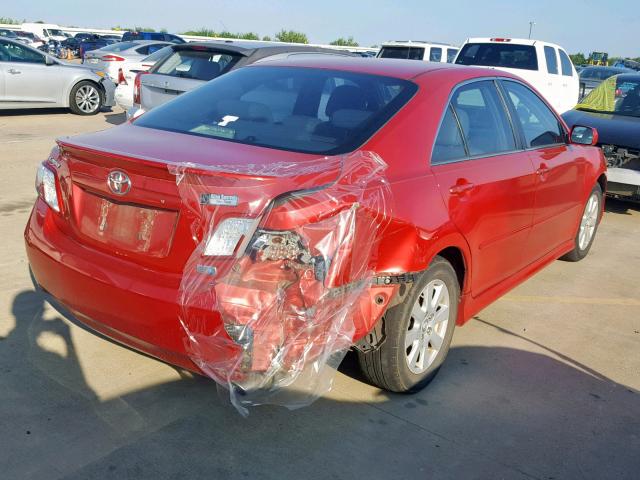 4T1BB46K69U092378 - 2009 TOYOTA CAMRY HYBR RED photo 4