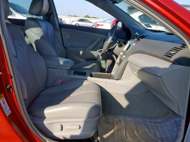 4T1BB46K69U092378 - 2009 TOYOTA CAMRY HYBR RED photo 5