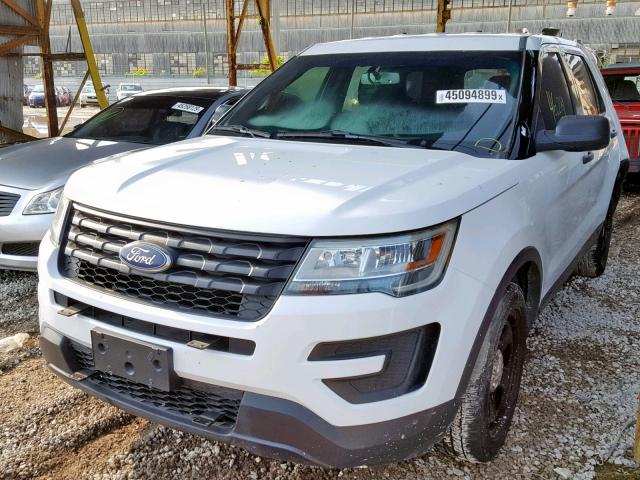 1FM5K8AR8GGC35903 - 2016 FORD EXPLORER P WHITE photo 2