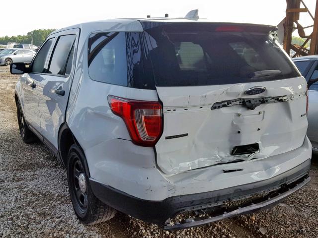 1FM5K8AR8GGC35903 - 2016 FORD EXPLORER P WHITE photo 3