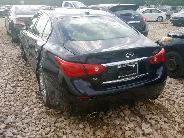 JN1BV7AR7FM423890 - 2015 INFINITI Q50 BASE BLACK photo 3