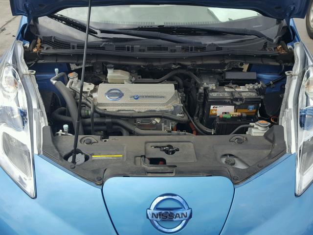 JN1AZ0CP3CT019750 - 2012 NISSAN LEAF SV BLUE photo 7