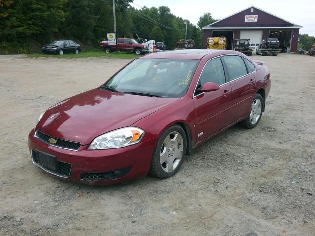 2G1WD58C479258928 - 2007 CHEVROLET IMPALA SUP წითელი ფოტო 2