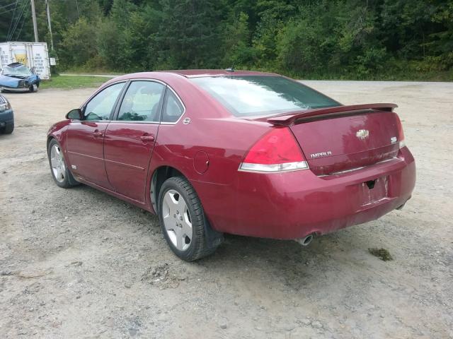 2G1WD58C479258928 - 2007 CHEVROLET IMPALA SUP წითელი ფოტო 3