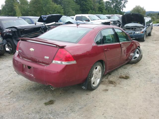 2G1WD58C479258928 - 2007 CHEVROLET IMPALA SUP წითელი ფოტო 4